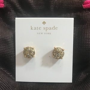 Kate Spade Gold Glitter Earrings